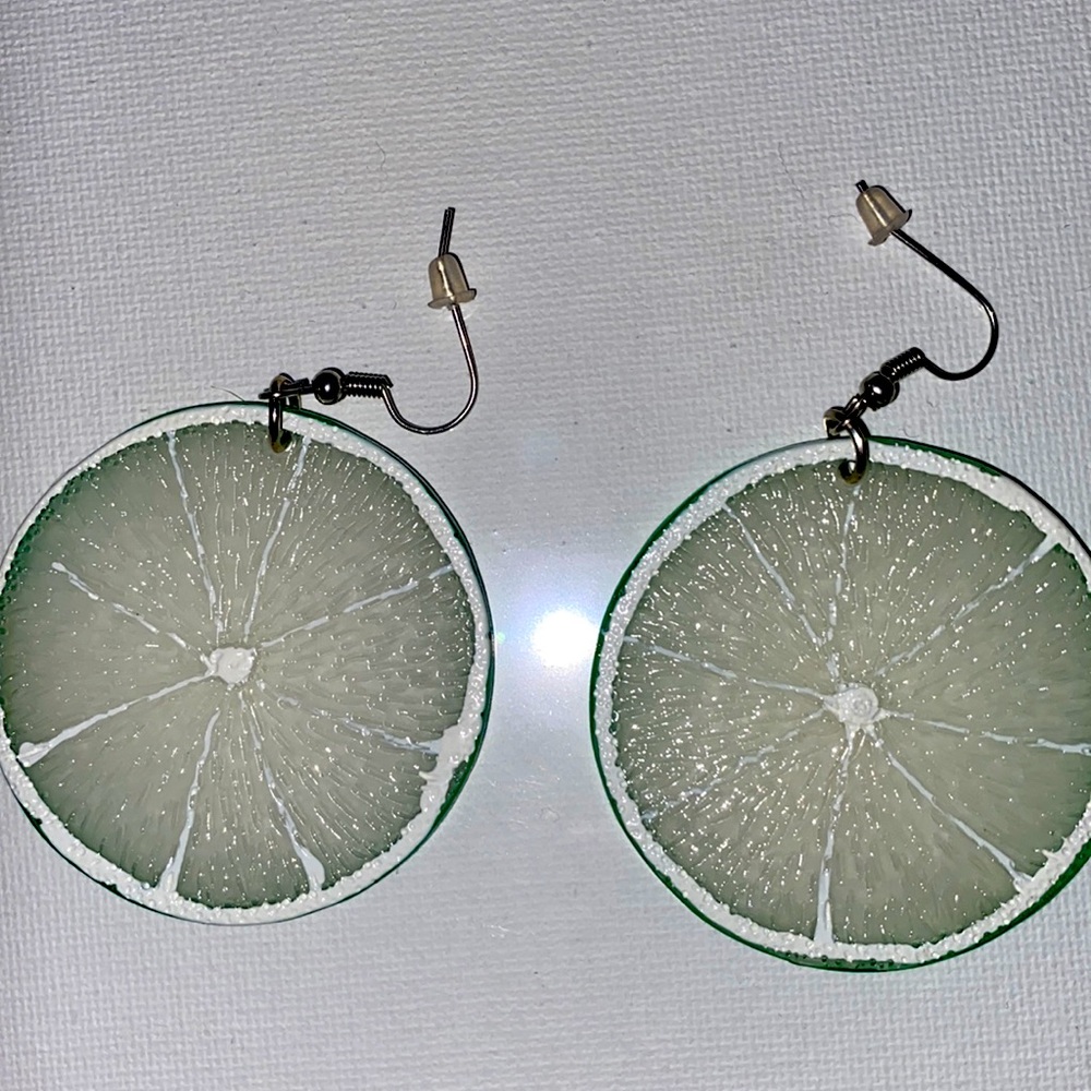Lime earings